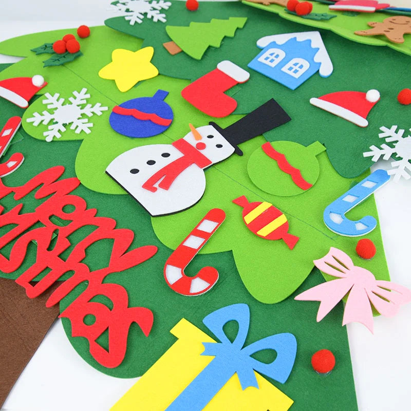 Kids Christmas Tree with Lights + Free Snowman