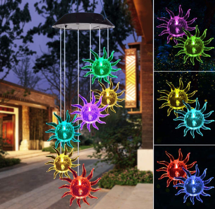 Solar Color Changing Wind Chimes Light